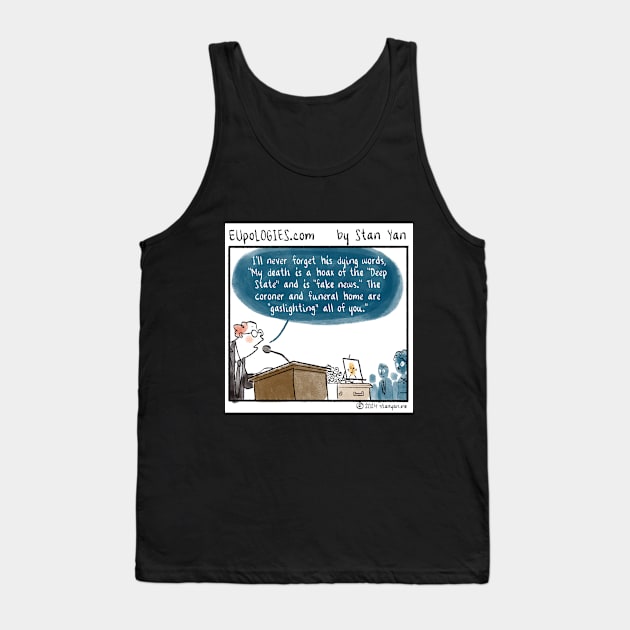 EUpoLOGIES: Hoax Tank Top by zombicatures